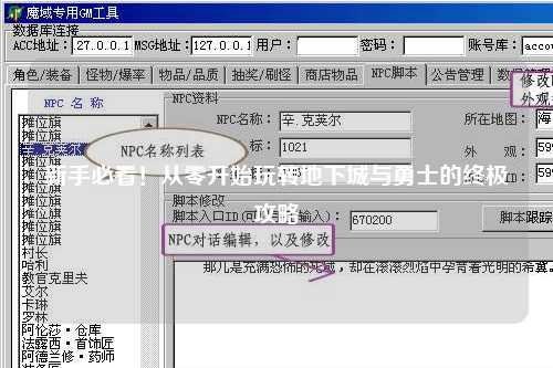 新手必看！從零開始玩轉地下城與勇士的終極攻略