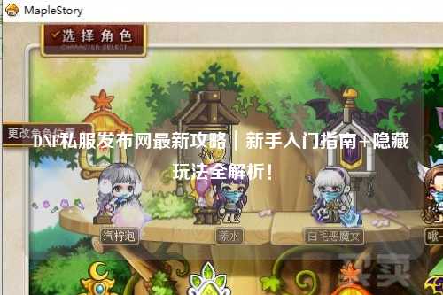 DNF私服發布網最新攻略｜新手入門指南+隱藏玩法全解析！