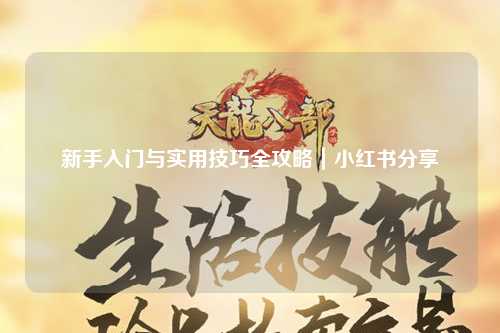 新手入門與實用技巧全攻略｜小紅書分享