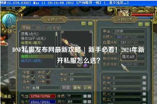 DNF私服發(fā)布網(wǎng)最新攻略 | 新手必看！2024年新開私服怎么選？