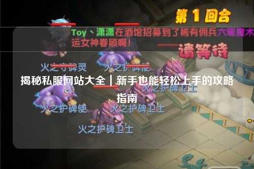 揭秘私服網站大全｜新手也能輕松上手的攻略指南