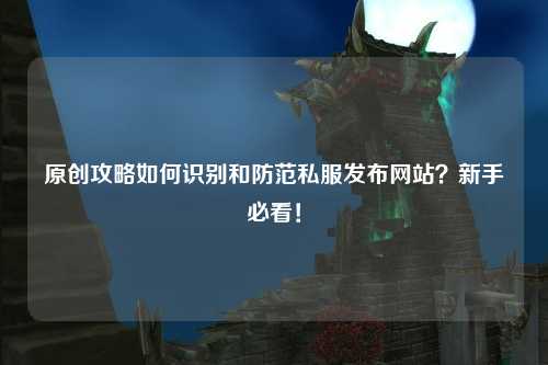 原創(chuàng)攻略如何識(shí)別和防范私服發(fā)布網(wǎng)站？新手必看！